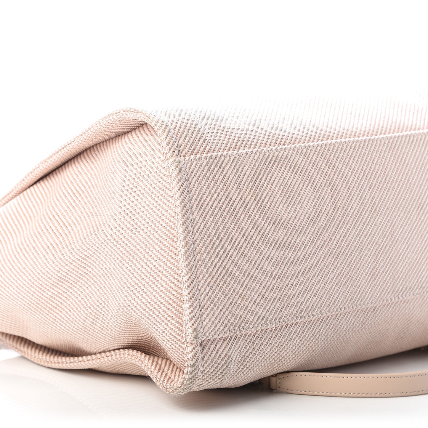 Mixed Fibers Calfskin Medium Deauville Tote Beige