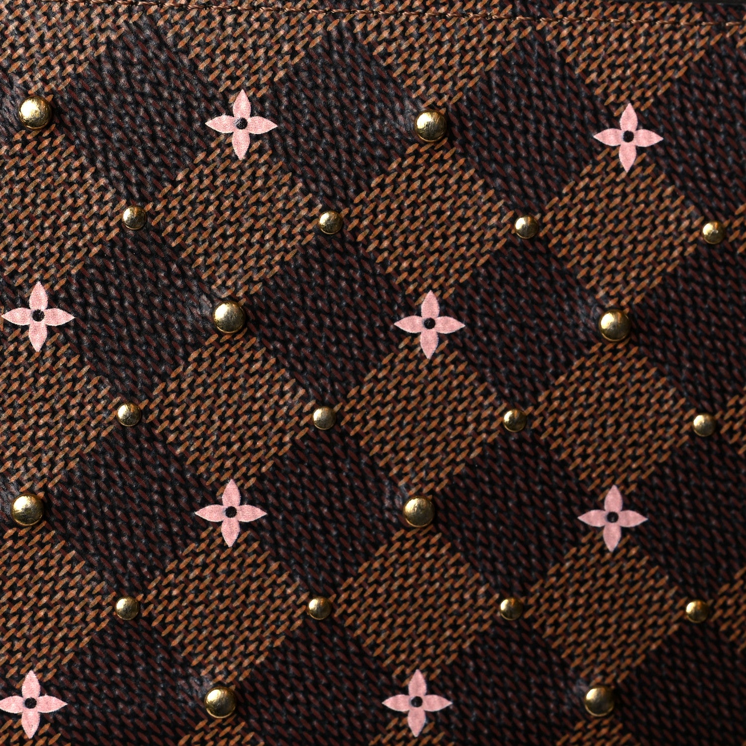 Louis Vuitton Damier Ebene Studded Zippy Wallet Rose Ballerine 7 of 7