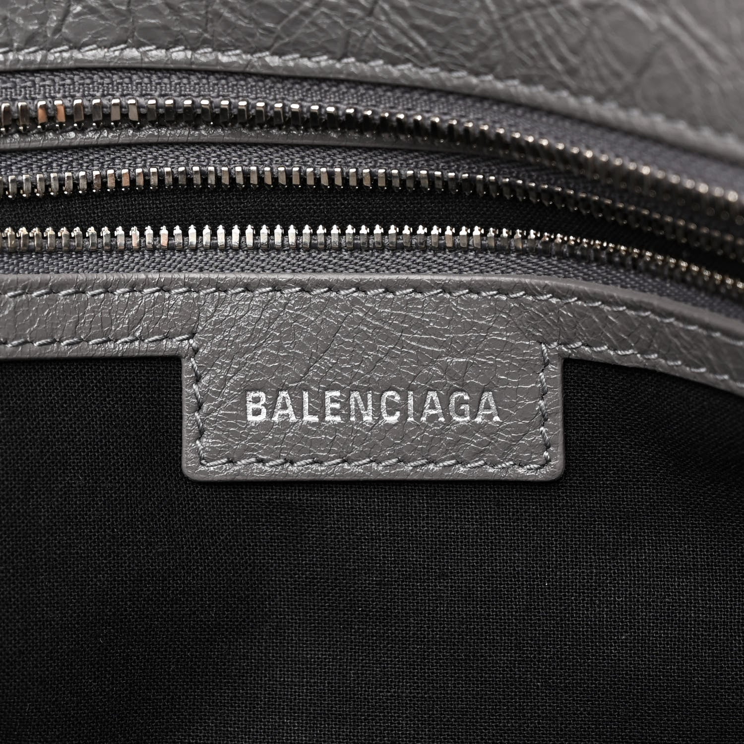 Balenciaga Agneau Arena Neo Cagole City Handbag Dark Grey 6 of 12