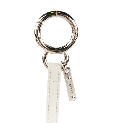 Fendi Fox Fur Shiny Nappa Bi-Color J ABCharm Bag Charm White Blue 4 of 5