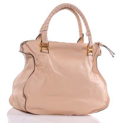 Chloe Lambskin Embroidered Large Marcie Satchel Pink 3 of 6