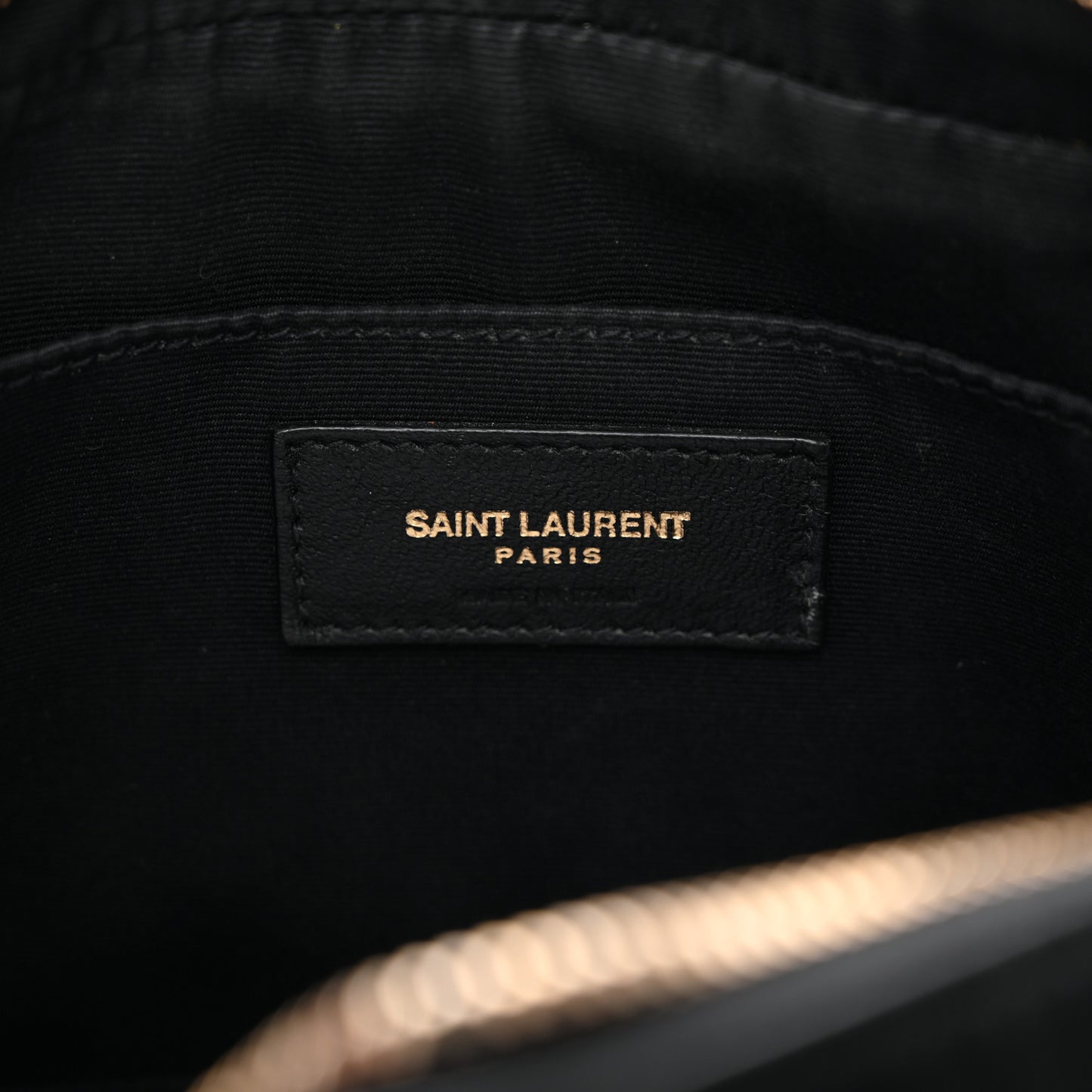 Calfskin Matelasse Monogram Lou Camera Bag Black