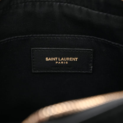 Saint Laurent Calfskin Matelasse Monogram Lou Camera Bag Black 6 of 12