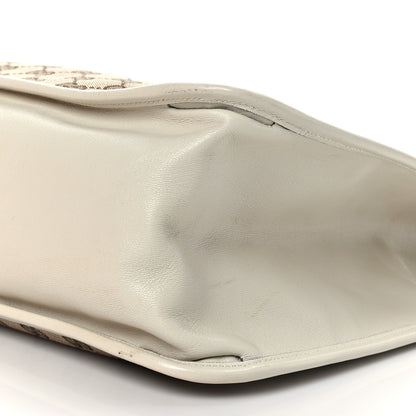 Gucci Monogram New Sakai Calfskin Lux Horsebit 1955 Tote Beige Ebony Mystic White 9 of 9