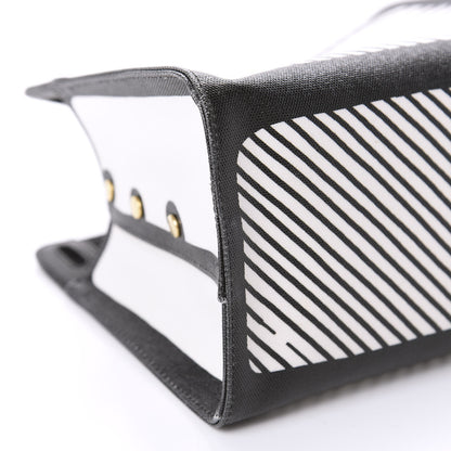 Fendi X JOSHUA VIDES Coated Canvas Mini Peekaboo Defender Cover White Black 6 of 10