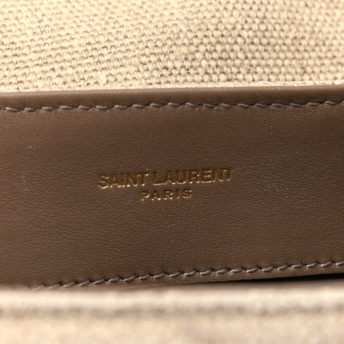 Linen Y Quilted Monogram Small Loulou Chain Satchel Natural Taupe