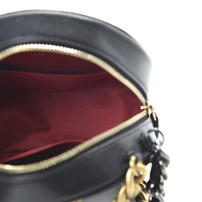 Chanel Goatskin Quilted 19 Round Clutch With Chain Black 5 of 10
