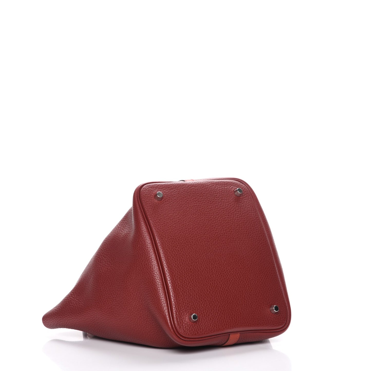 Taurillon Clemence Swift Picotin Lock 22 MM Rouge H Brique