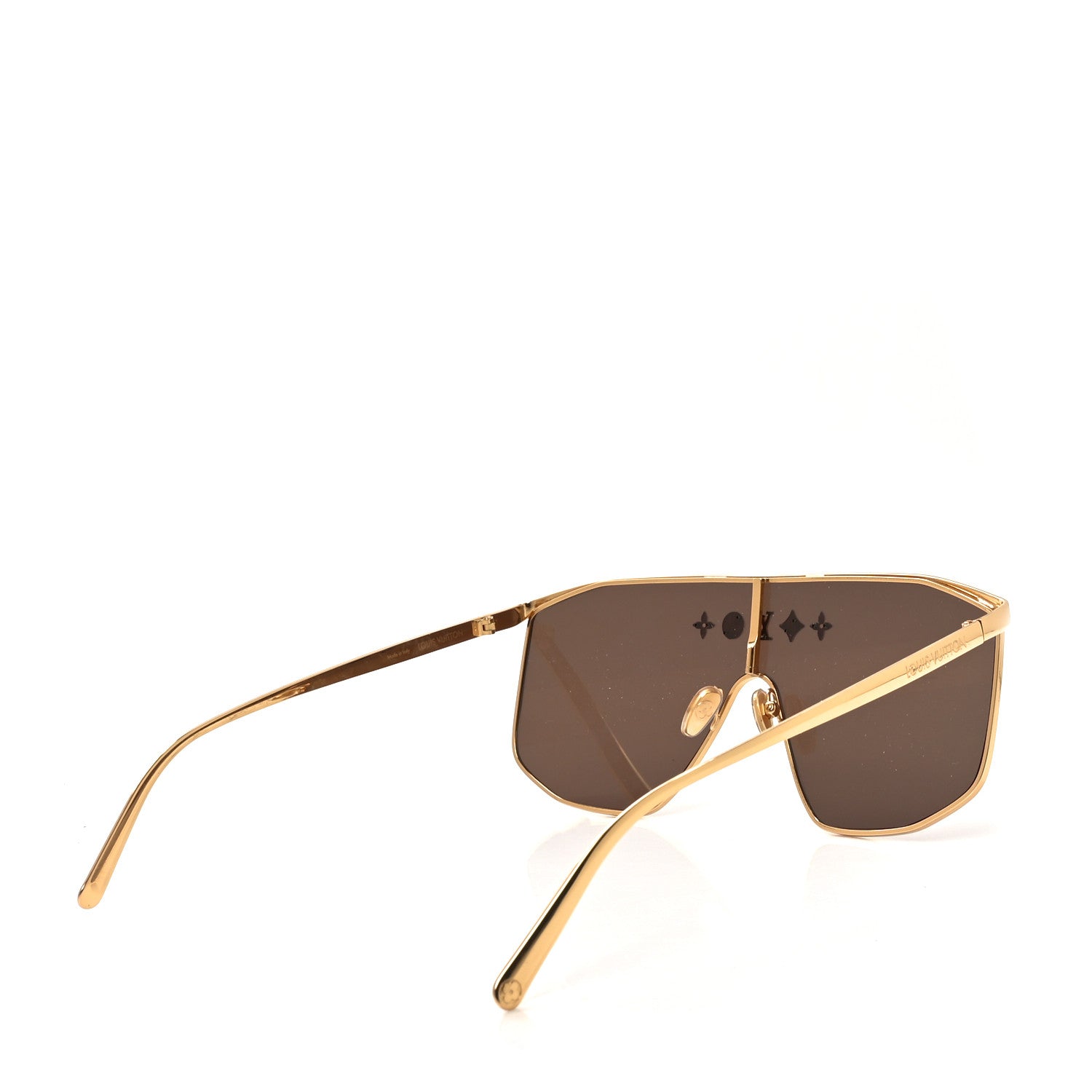 Louis Vuitton Metal LV Golden Mask Sunglasses Z1717U Gold 1778438