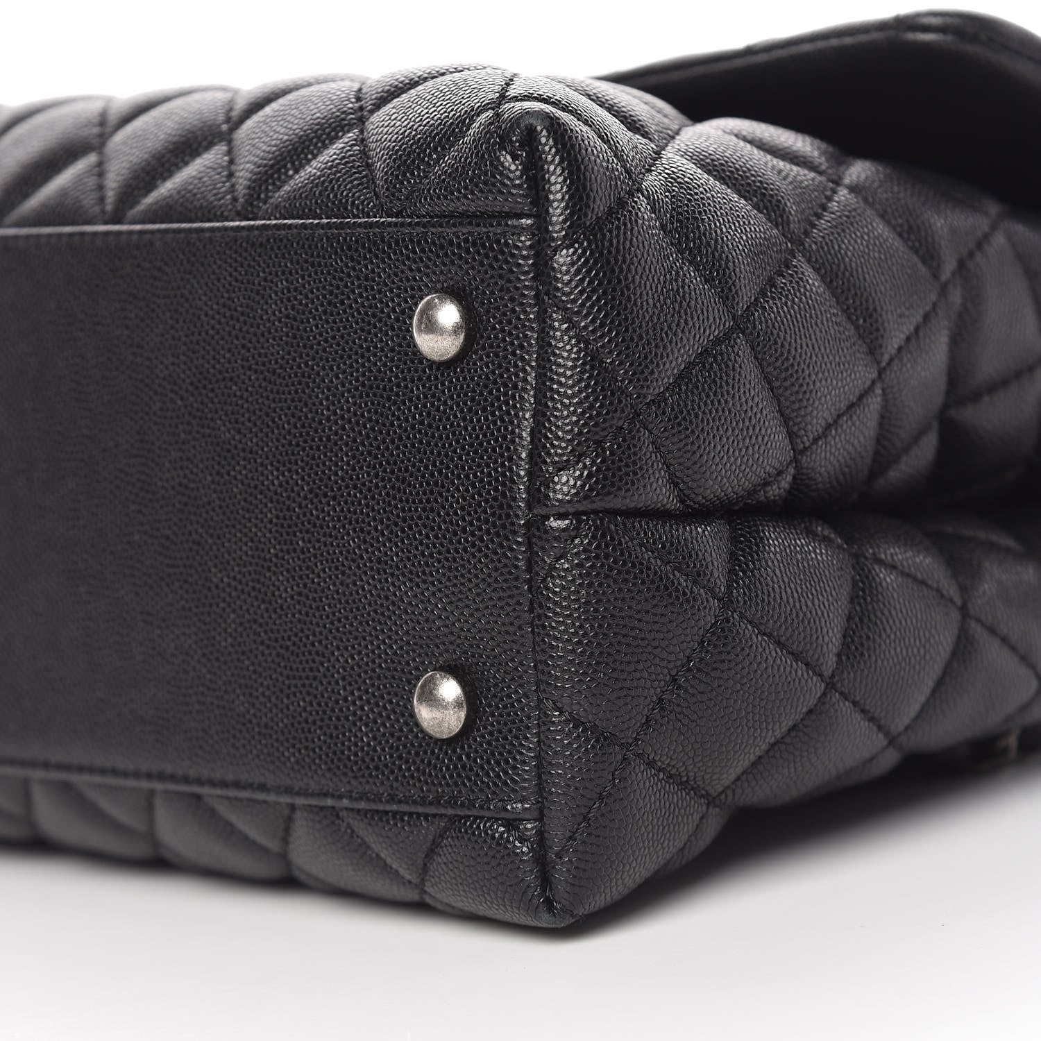Chanel Caviar Quilted Medium Coco Handle Flap Black 12 of 12