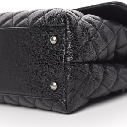 Chanel Caviar Quilted Medium Coco Handle Flap Black 12 of 12