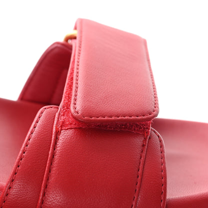 Christian Dior Lambskin Dioract 10mm Sandals 37.5 Raspberry 10 of 10