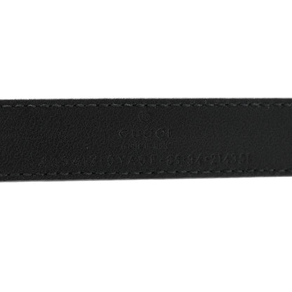 Gucci Plutone Calfskin Palladium Double G 20mm Belt 85 34 Black 5 of 6