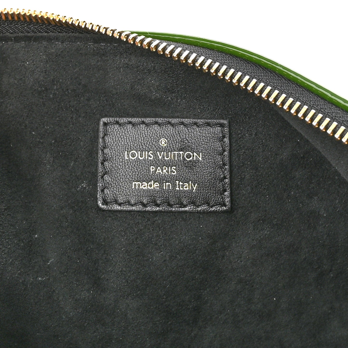 Patent Embossed Monogram Coussin PM Green Black