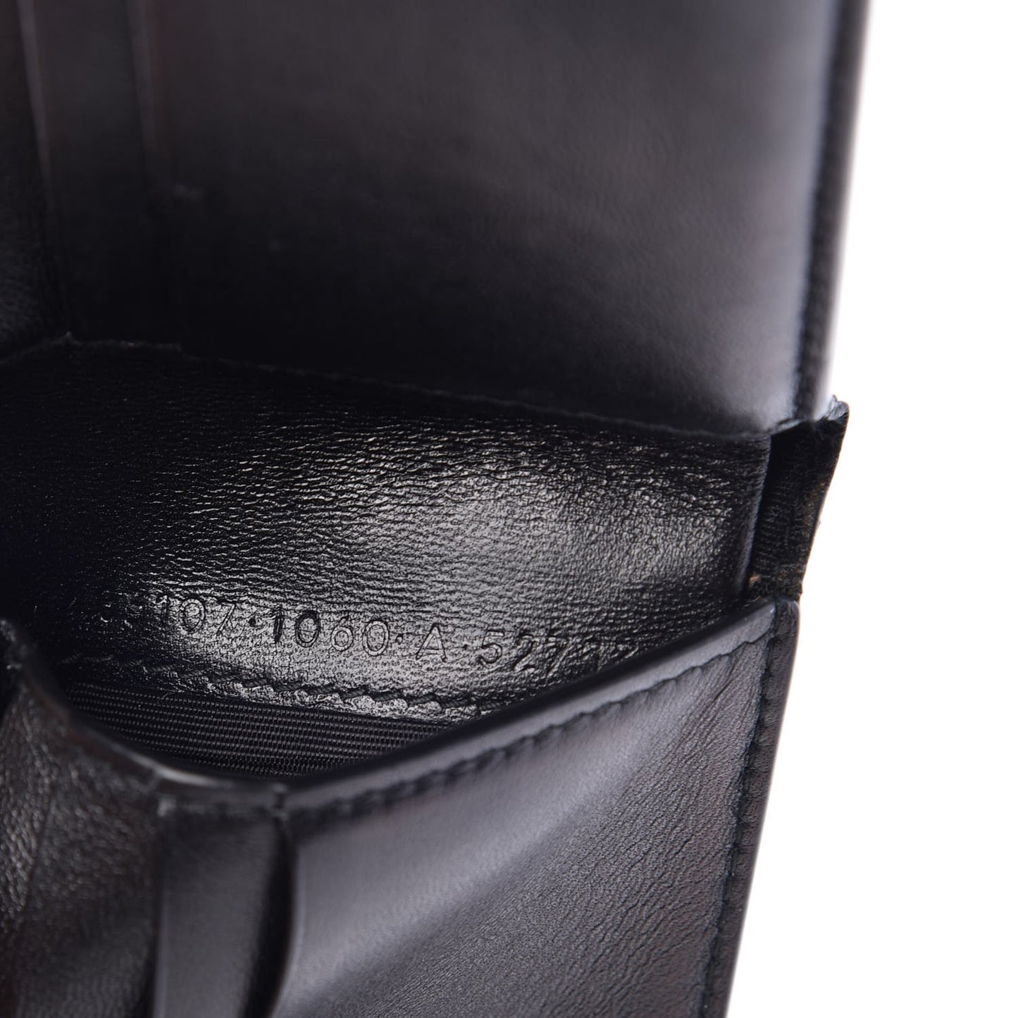 Lambskin Allover Logo Bi-Fold Wallet Black