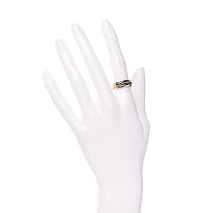 Cartier 18K Pink Yellow White Gold Small Trinity Ring 50 5.25 2 of 5