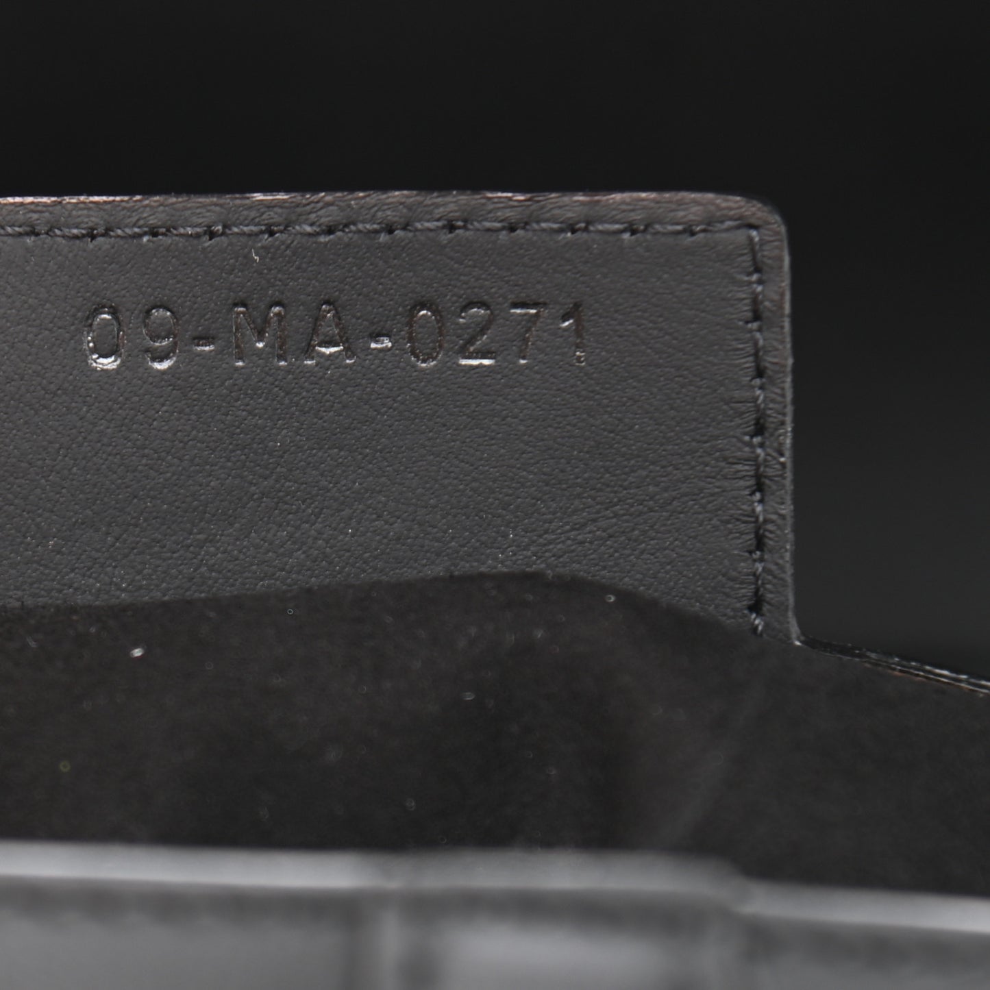 Ultra Matte Calfskin Saddle Bag Black