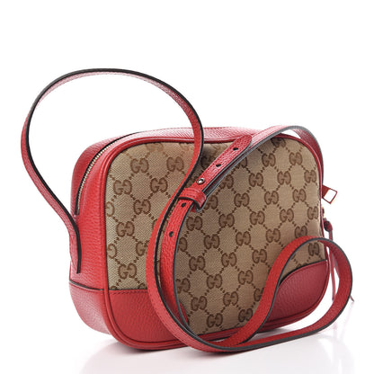 Gucci Monogram Mini Bree Messenger Bag Red 3 of 9
