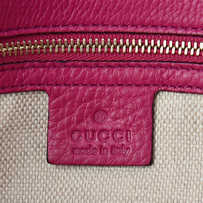 Gucci Pebbled Calfskin Medium Soho Clutch Fuchsia 6 of 10