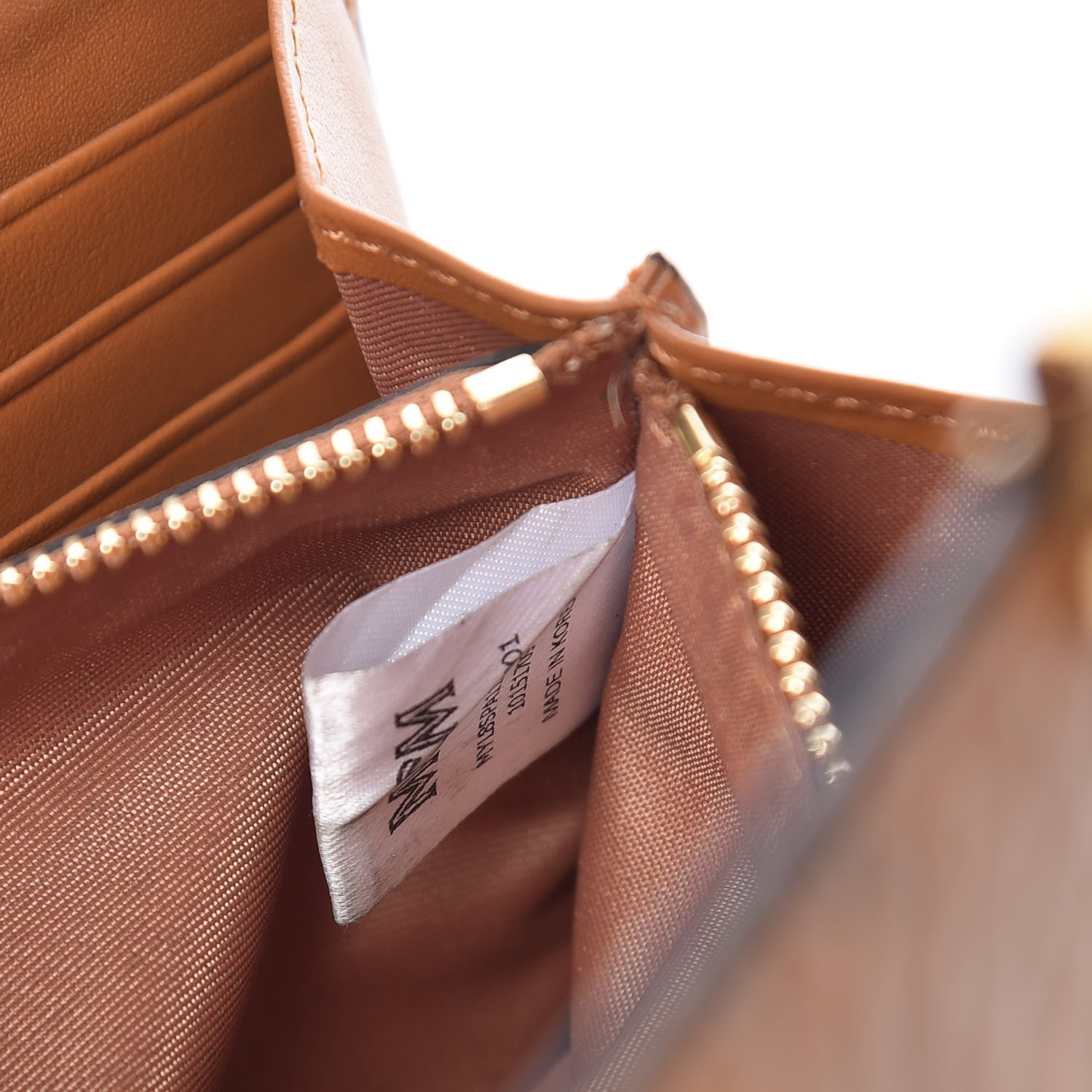 MCM Visetos Large Patricia Wallet On Chain Cognac 7 of 11