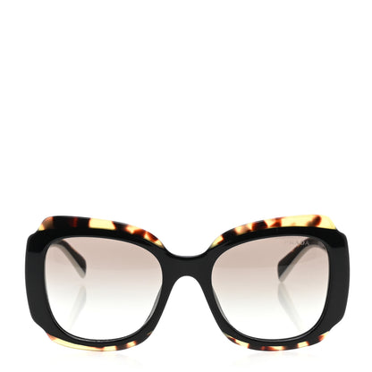 Prada Acetate Square Sunglasses SPR 16Y Black Havana 2 of 7
