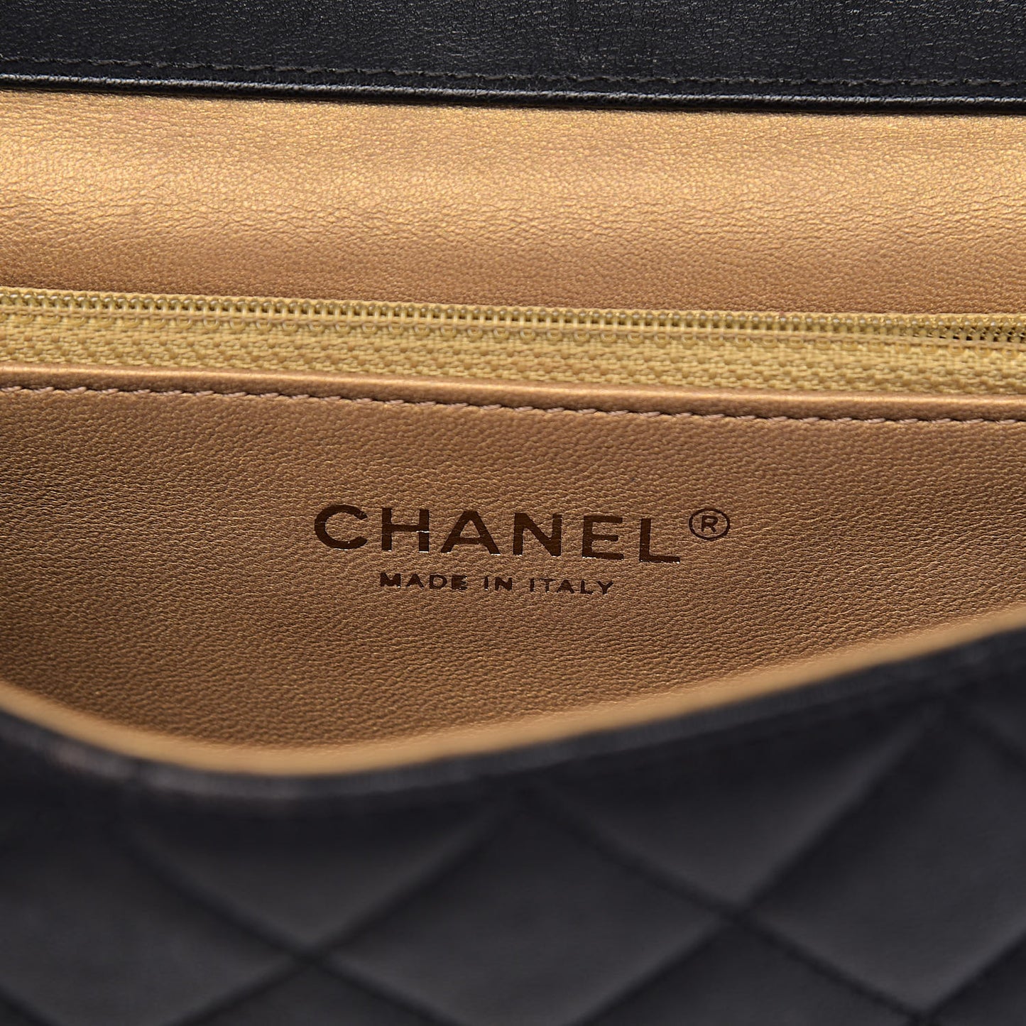 Lambskin Quilted Small Chic Pearls Flap Black