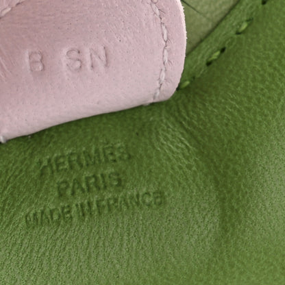 Hermes Milo Lambskin Grigri Rodeo Horse Bag Charm PM Vert Yucca Vert Criquet Mauve Pale 3 of 4