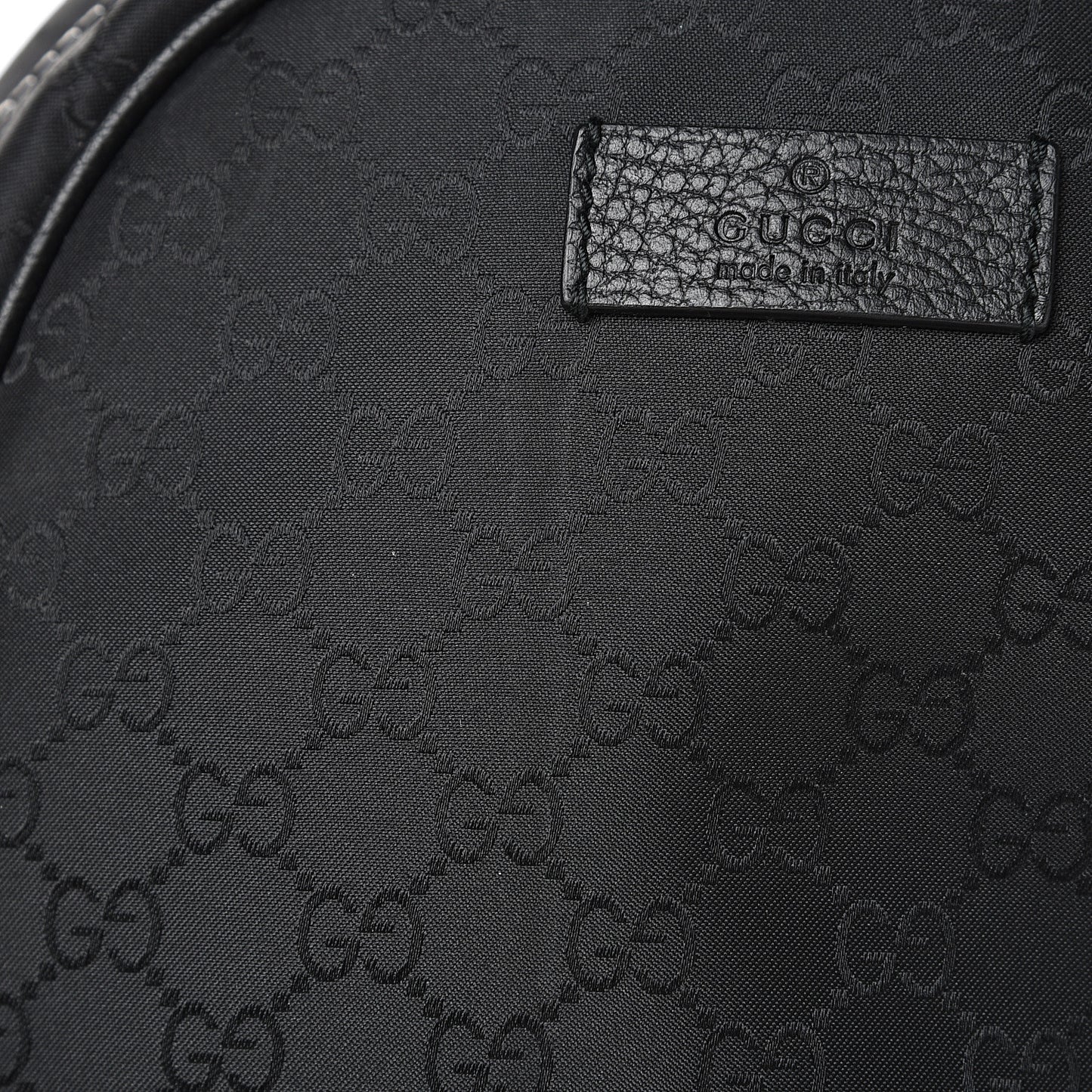 Nylon Monogram Slim Backpack Black
