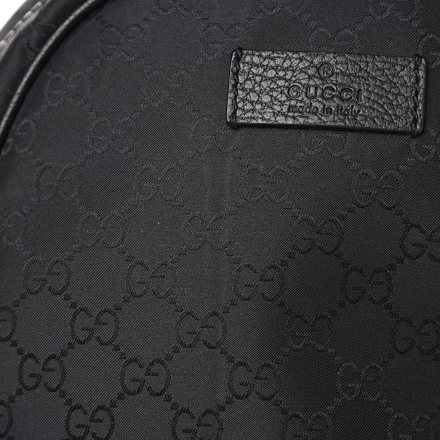 Gucci Nylon Monogram Slim Backpack Black 11 of 11