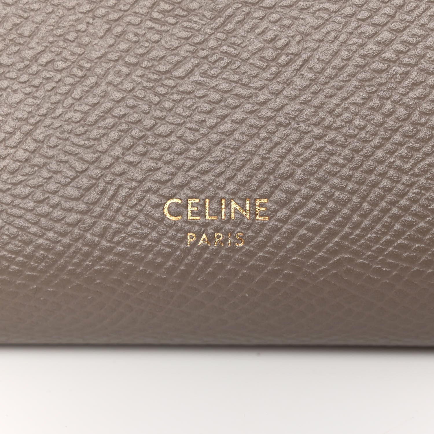 Celine Grained Calfskin Medium Multifunction Strap Wallet Pebble 6 of 14