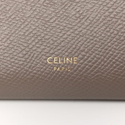 Celine Grained Calfskin Medium Multifunction Strap Wallet Pebble 6 of 14