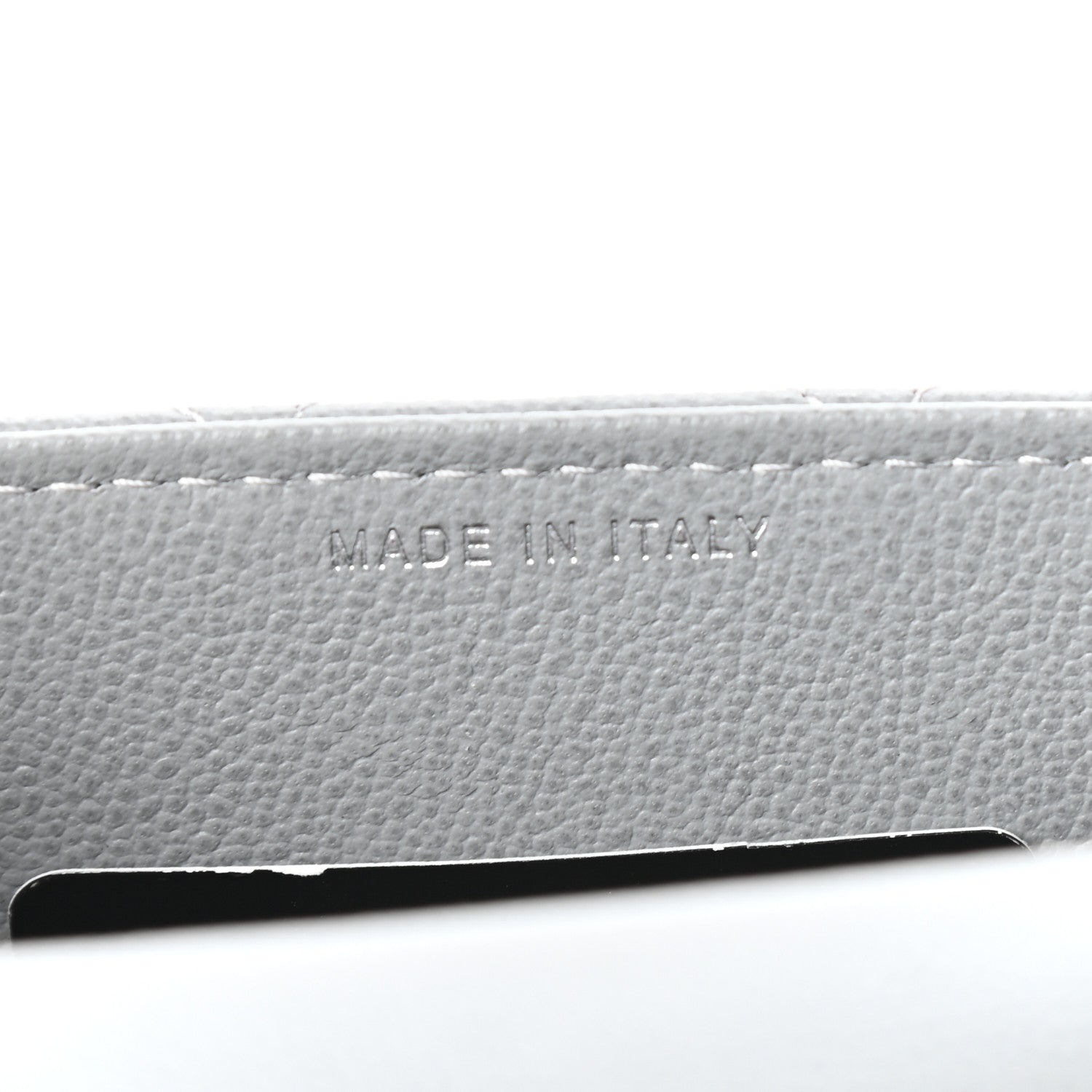 Chanel Grained Calfskin Quilted CC Box Clutch With Chain Grey 7 of 10