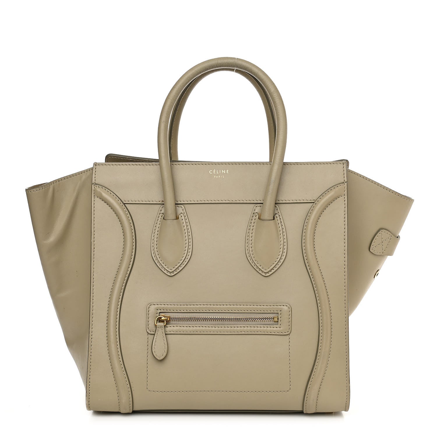 Celine Smooth Calfskin Mini Luggage Mastic 1 of 22