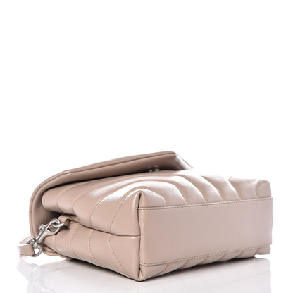 Saint Laurent Calfskin Y Quilted Monogram Toy Loulou Crossbody Bag Light Natural 3 of 8