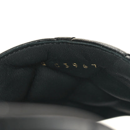 Chanel Lambskin Quilted CC Mules Wedge Sandals 39 Black 6 of 9
