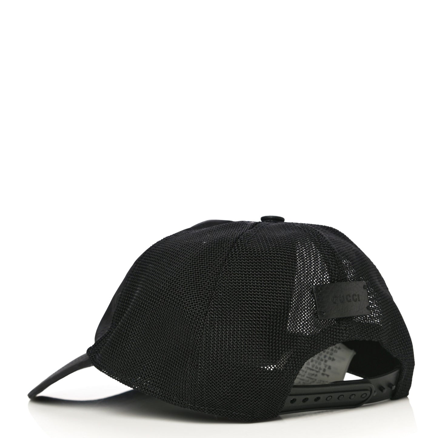 Nylon Monogram Baseball Hat L Black