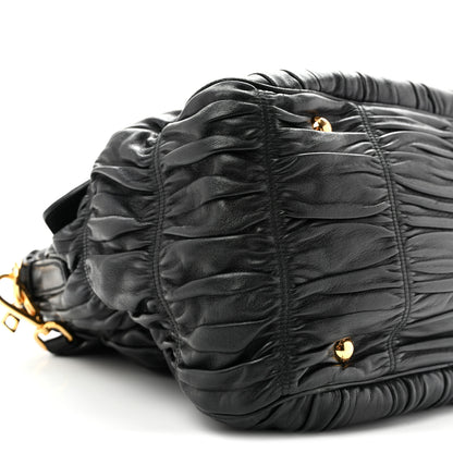 Prada Nappa Gaufre Tote Black 8 of 13