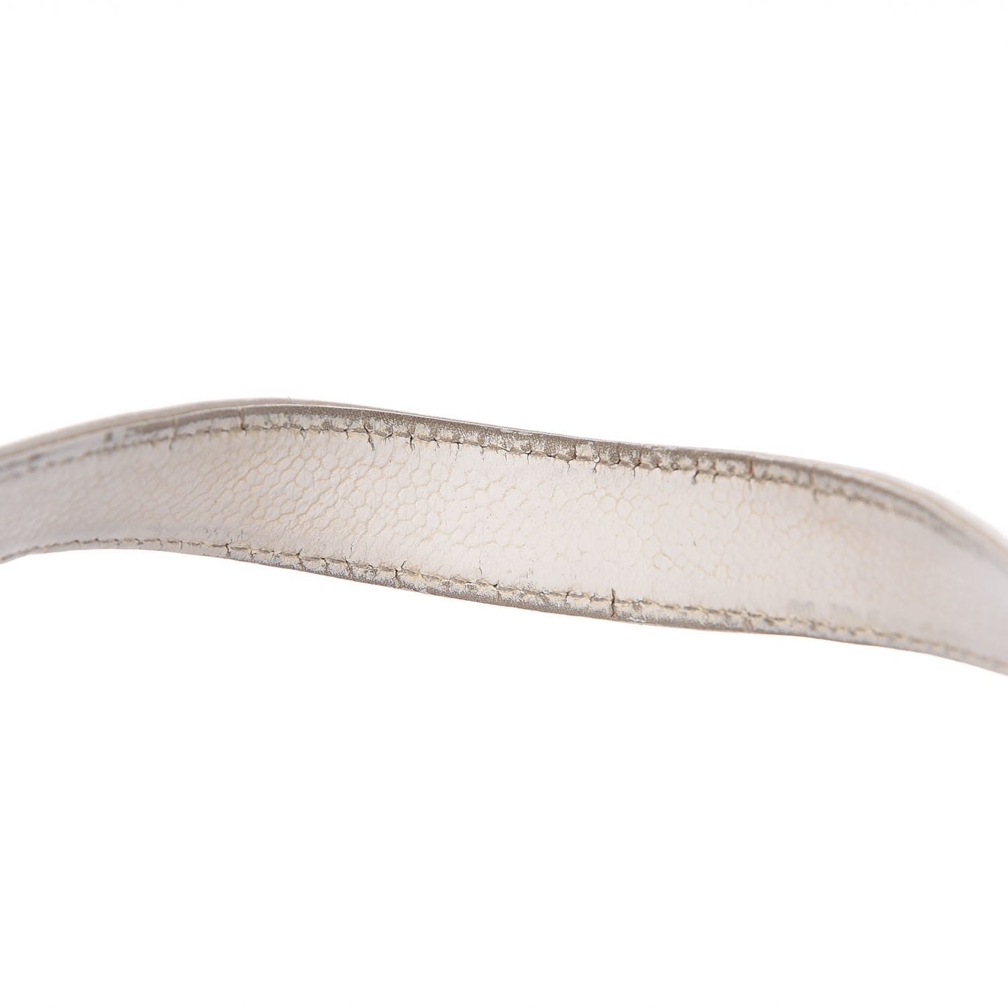 Caviar Square Stitched Bowler White