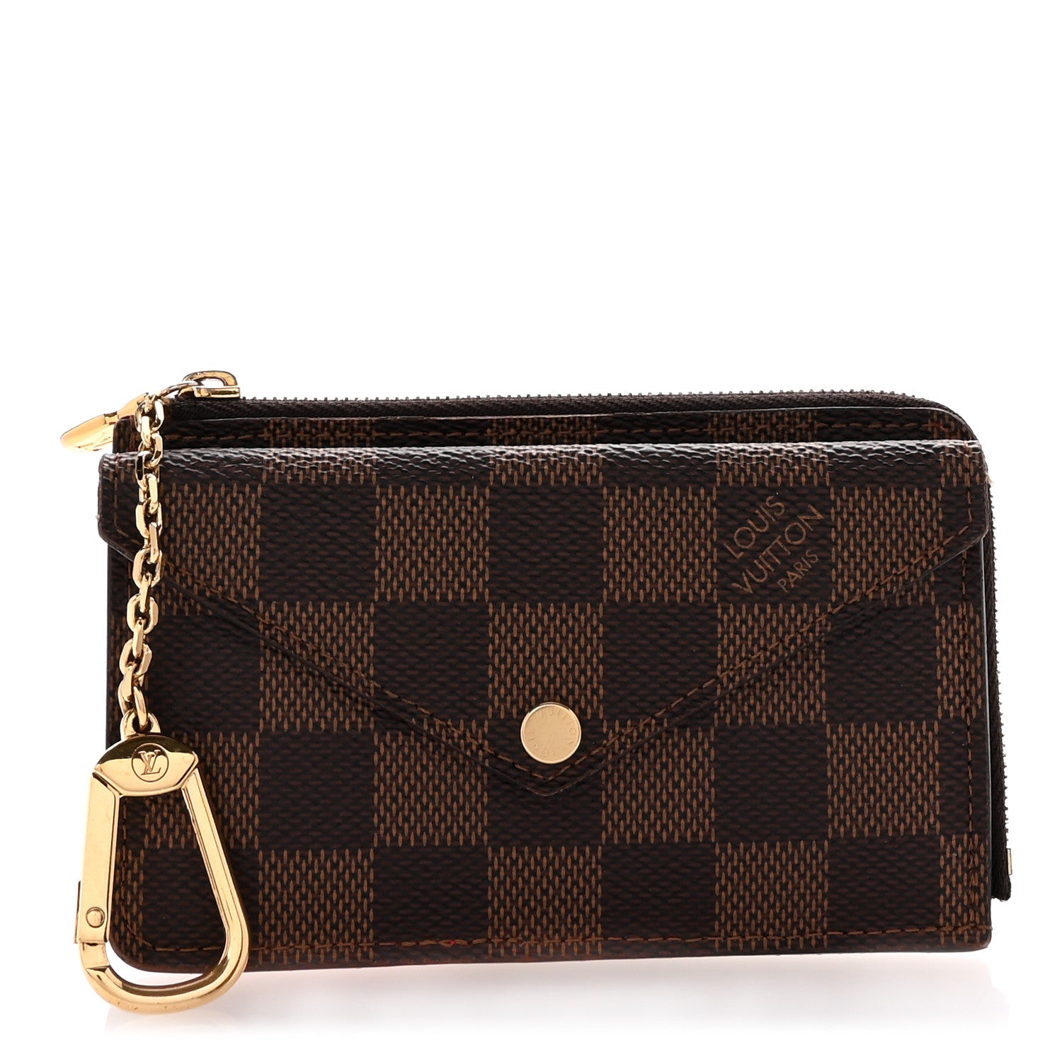 Louis Vuitton Damier Ebene Recto Verso Card Holder Red 1 of 6