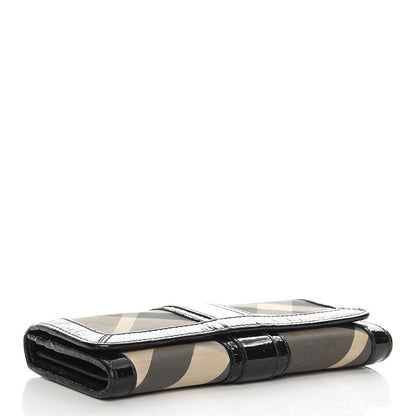 Burberry Beat Check Penrose Continental Wallet Black 4 of 16