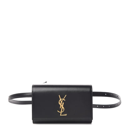 Saint Laurent Smooth Calfskin Monogram Kate Belt Bag Black 1 of 9