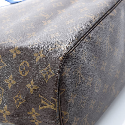 Louis Vuitton Monogram Articles de Voyage Ikat Neverfull MM Grand Blue 13 of 14
