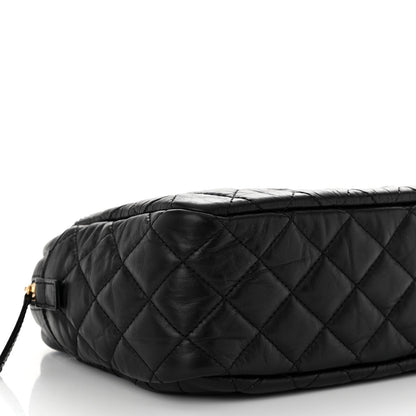 Chanel Aged Calfskin Quilted Medium Reissue Camera Case Black 9 of 10