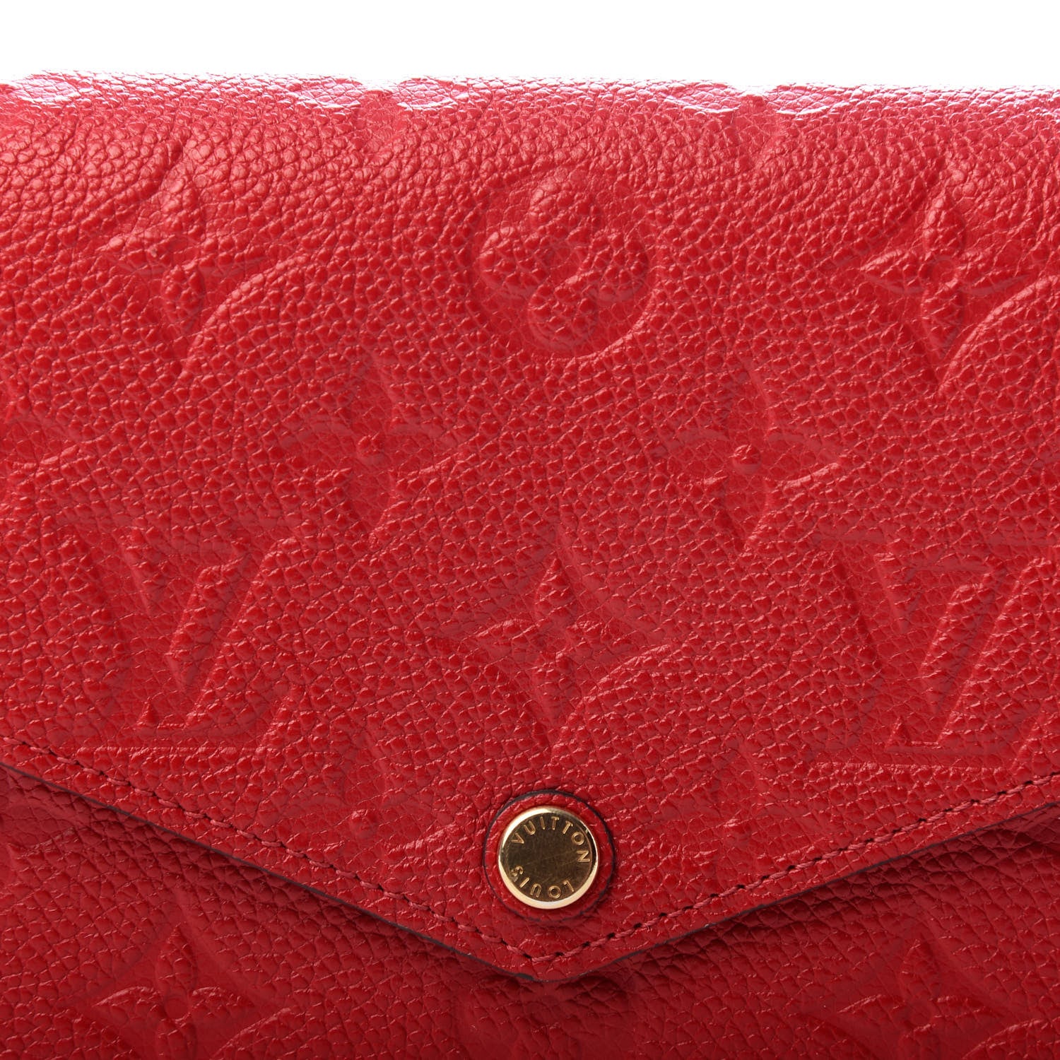 Louis Vuitton Empreinte Pochette Felicie Chain Wallet Scarlet 10 of 10