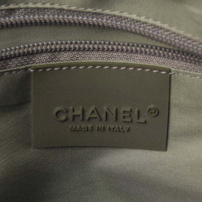 Chanel Nylon Sport Duffle Black Green 8 of 9
