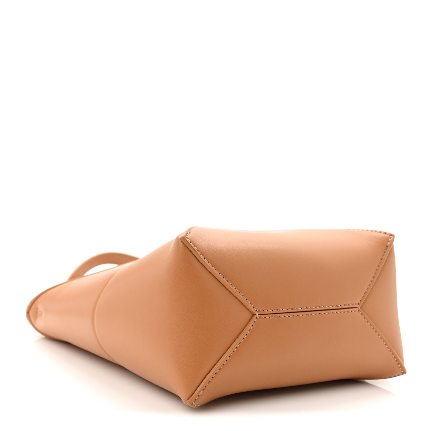 Shiny Calfskin Mini Puzzle Fold Tote Warm Desert
