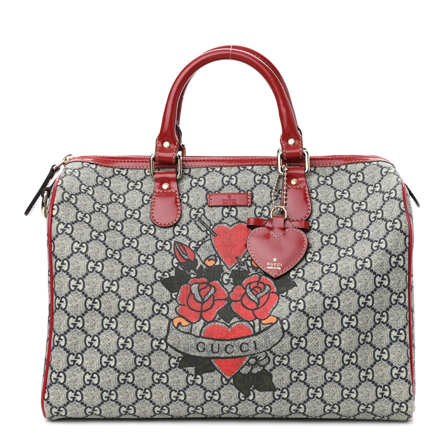 GG Plus Monogram Tattoo Heart Medium Joy Boston Red