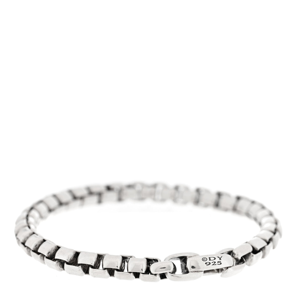 David Yurman Sterling Silver 7.3mm Box Chain Bracelet 2 of 3