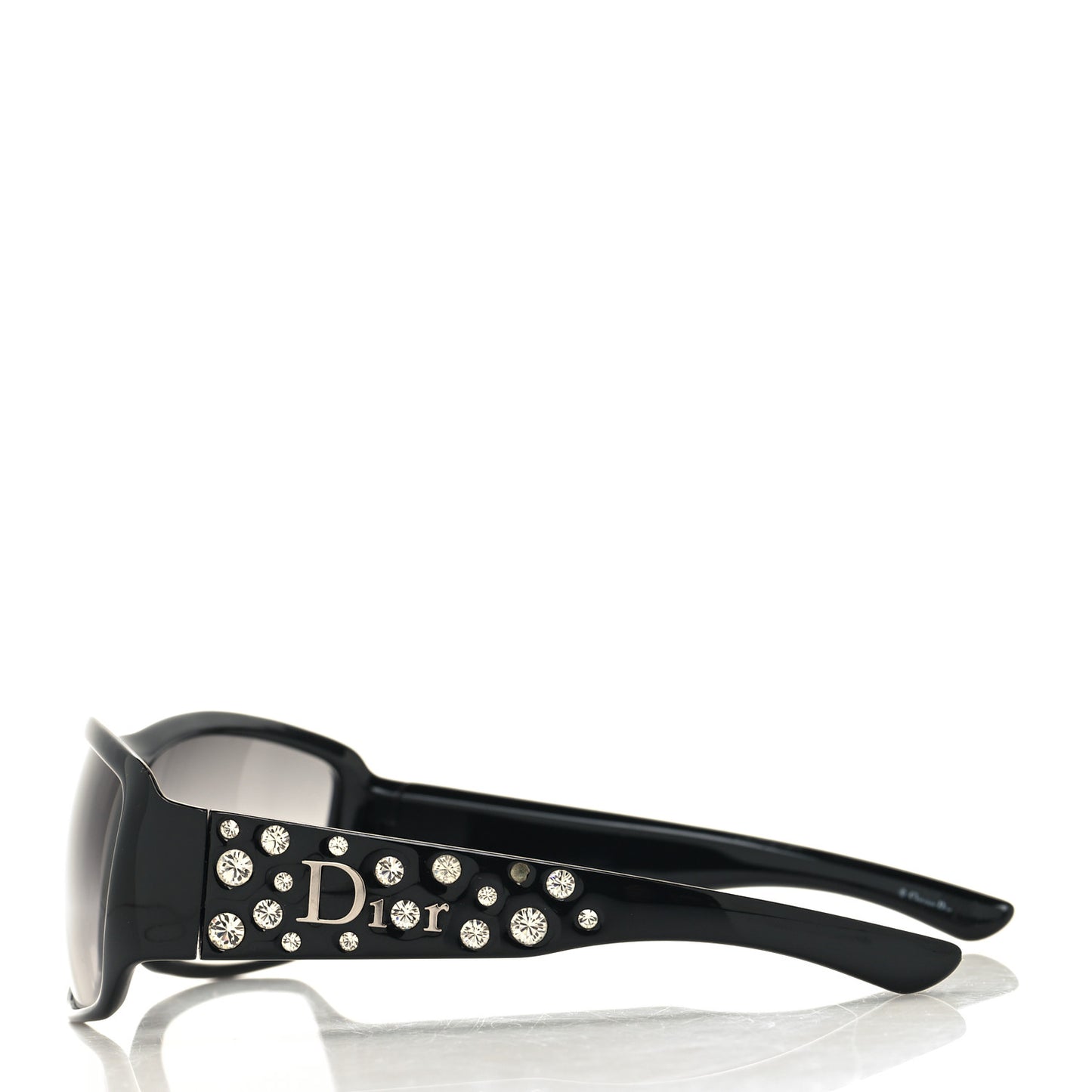 Sparkling 2 Strass Sunglasses Black