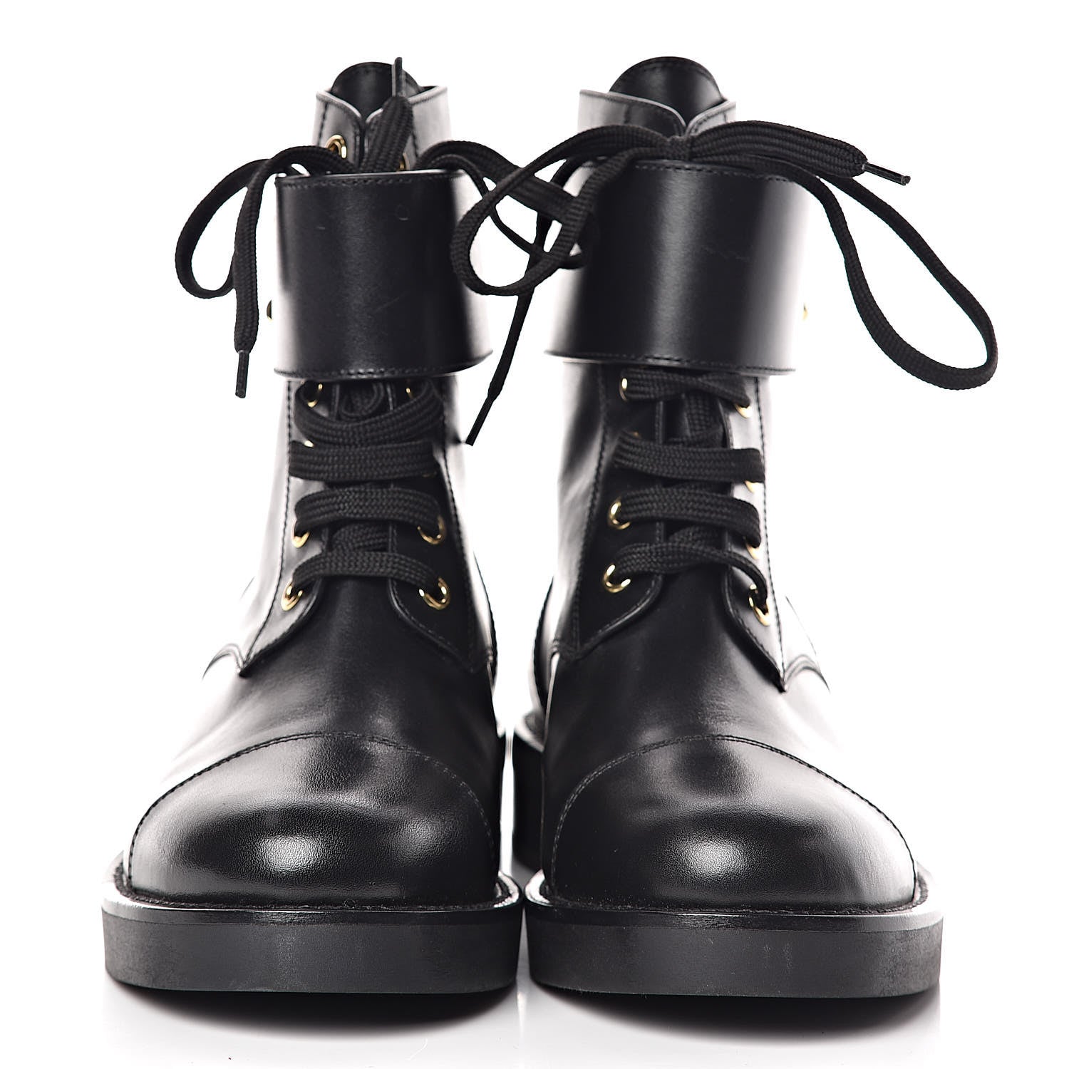 Louis Vuitton Calfskin Wonderland Ranger Boots 36 Black 2 of 11